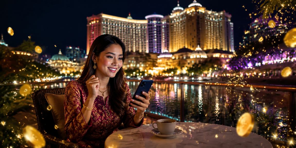 Pengguna menikmati pertaruhan mudah alih di Genting Highlands